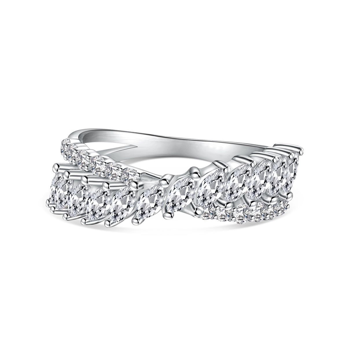[Raffine] Anillo único y colorido de corte marquesa para uso diario
