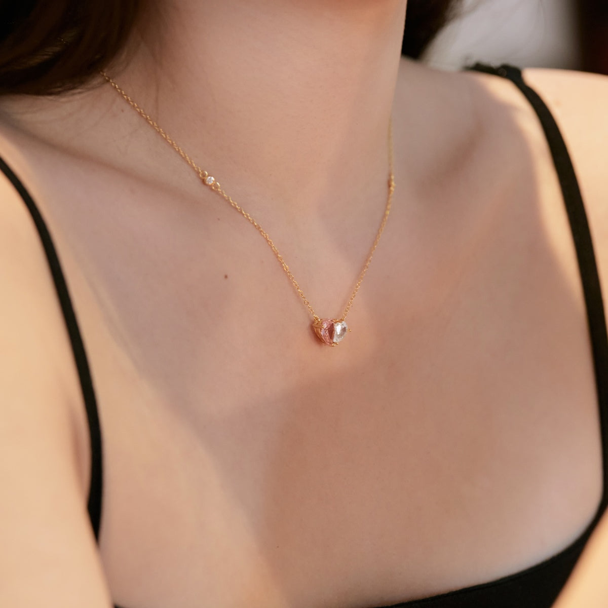 [Raffine]Unique Heart Shape Necklace