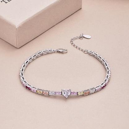 [Raffine] Delicada pulsera romántica con forma de corazón para enamorados