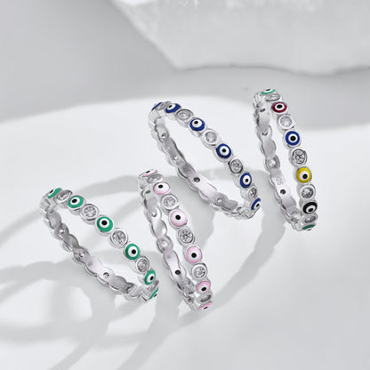 [Raffine] Anillo redondo vibrante y brillante para uso diario