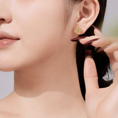 [Raffine]Four Leaf Clover Fashion Earrings