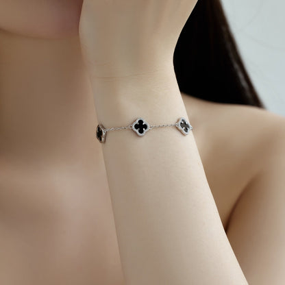 [Raffine] Pulsera exquisita de trébol de cuatro hojas