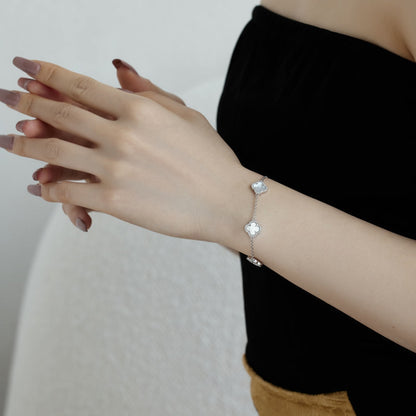 [Raffine] Pulsera exquisita de trébol de cuatro hojas