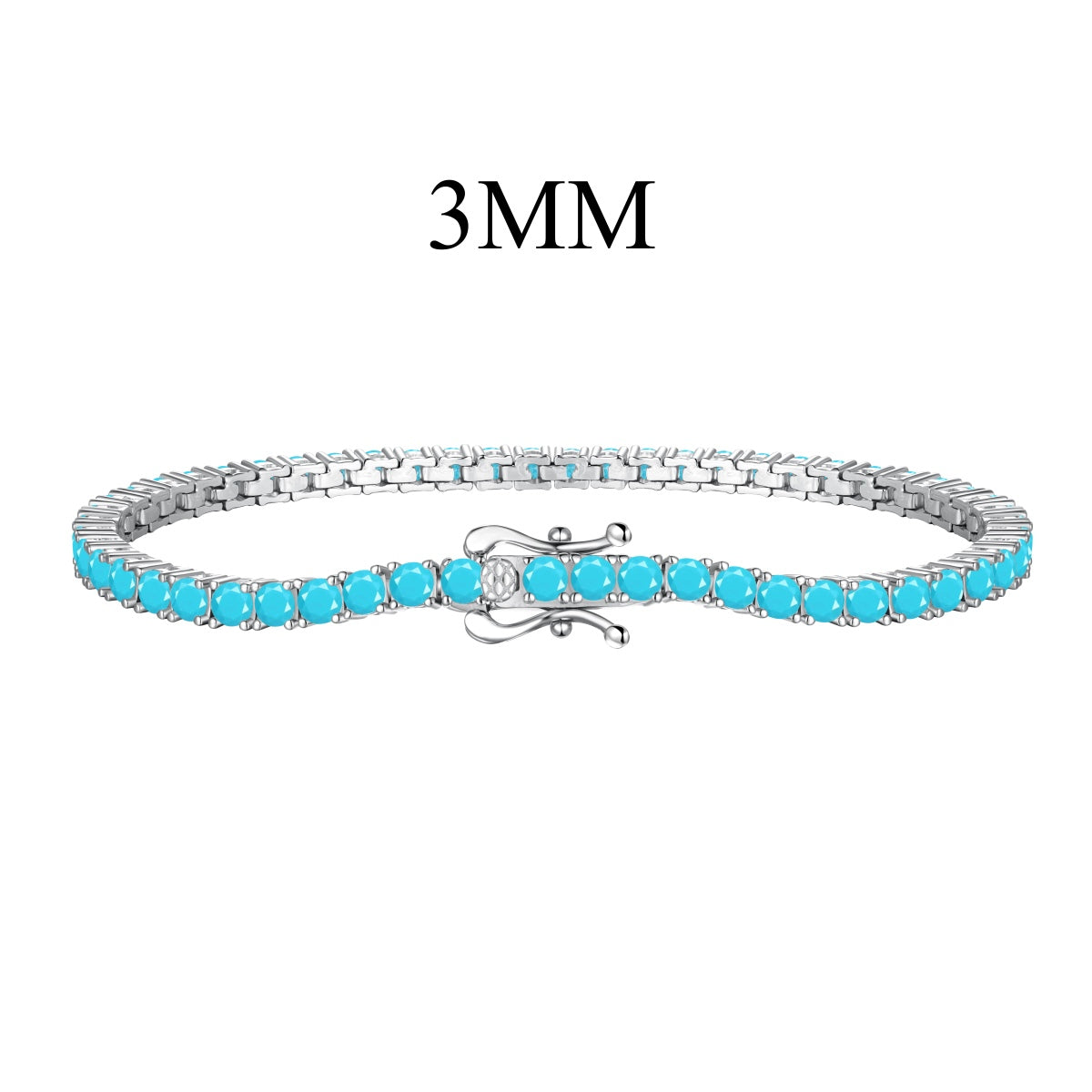 [Raffine] Delicada y encantadora pulsera de tenis con corte redondo