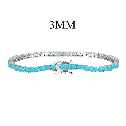 [Raffine] Delicada y encantadora pulsera de tenis con corte redondo