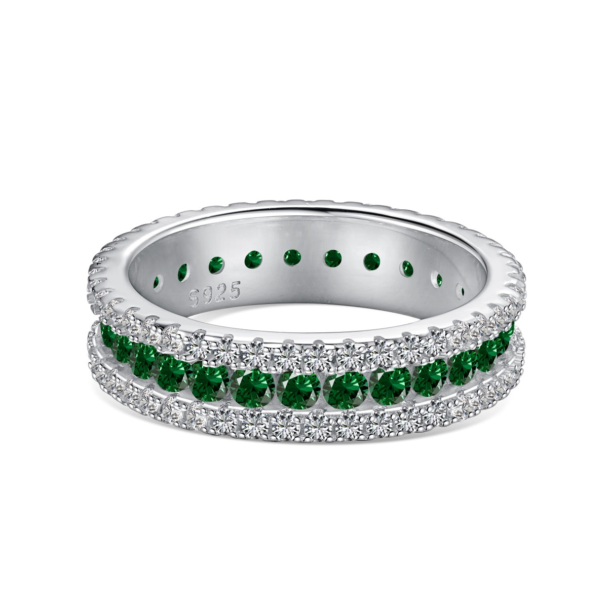 [Raffine] Anillo diario delicado y colorido con corte redondo
