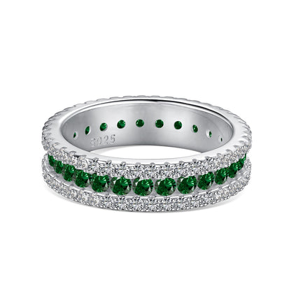 [Raffine] Anillo diario delicado y colorido con corte redondo