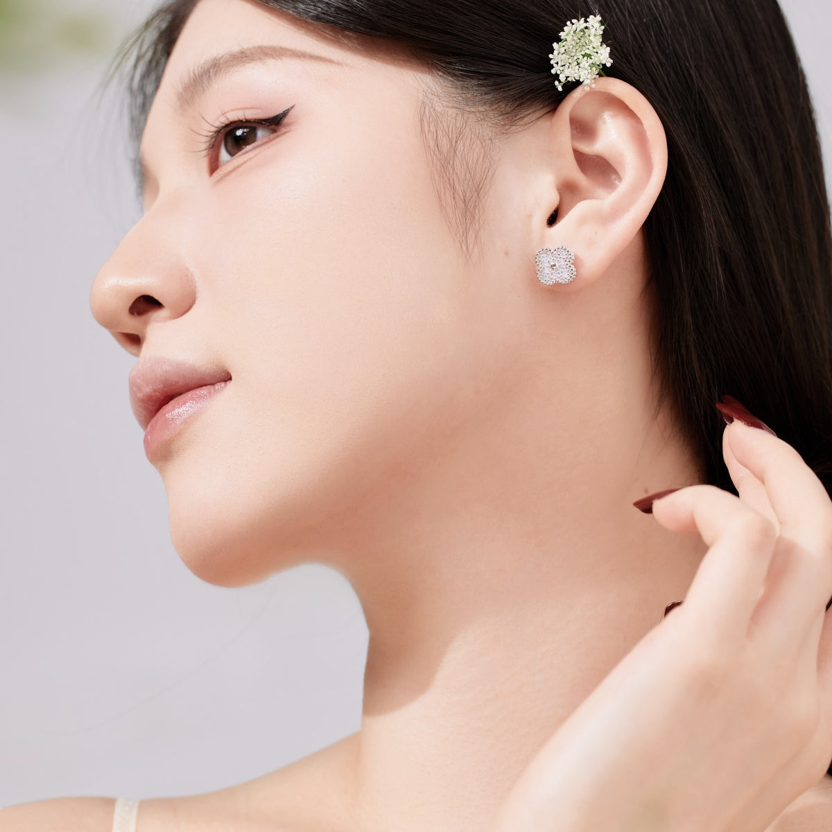 [Raffine]Four Leaf Clover Fashion Earrings