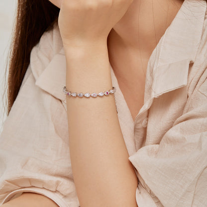 [Raffine] Pulsera diaria con forma de gota de agua radiante de 0,25 quilates