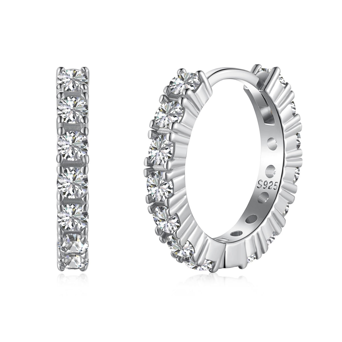 [Raffine]Radiant Colorful Round Cut Earrings