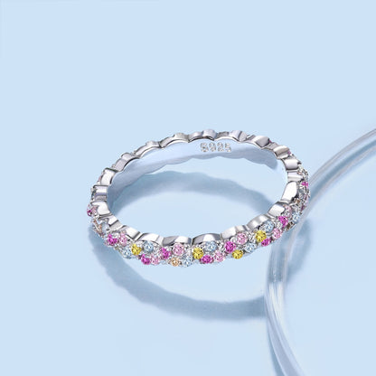 [Raffine] Anillo diario delicado y exuberante de corte redondo