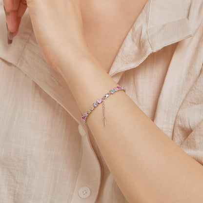 [Raffine] Pulsera de fiesta con forma de flor colorida y ornamentada