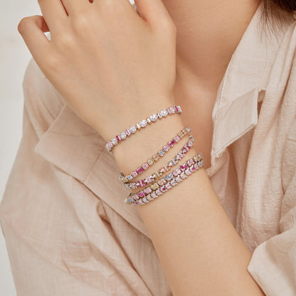 [Raffine] Pulsera de fiesta con forma de flor colorida y ornamentada
