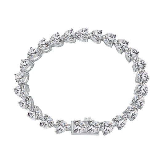 [Raffine] Pulsera elegante con forma de corazón romántico de 0,75 quilates