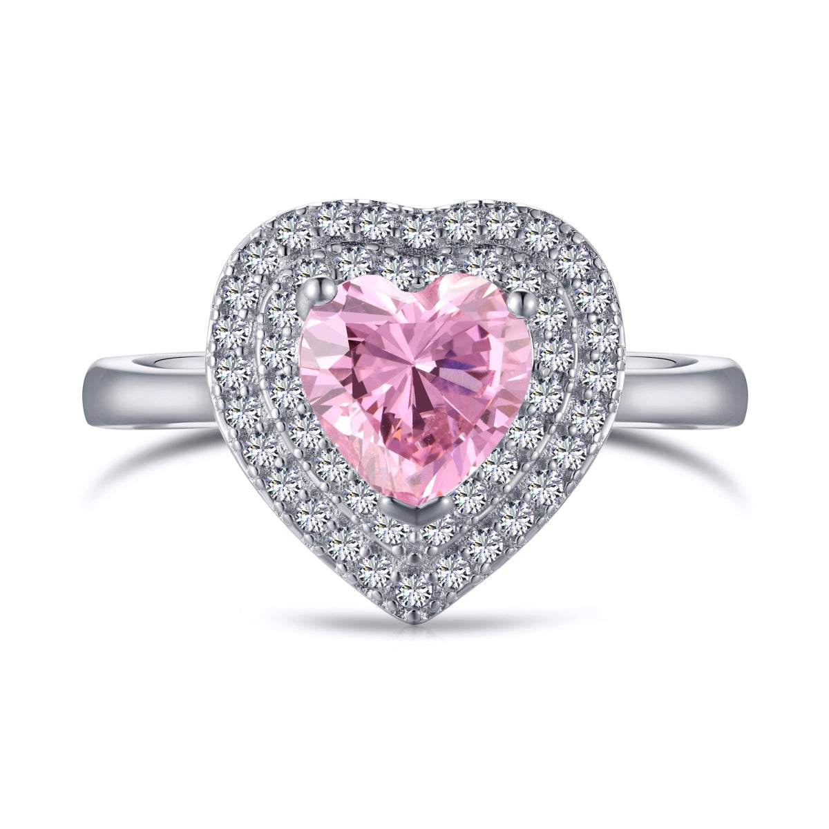[Raffine] Anillo de bodas delicado y exuberante en forma de corazón