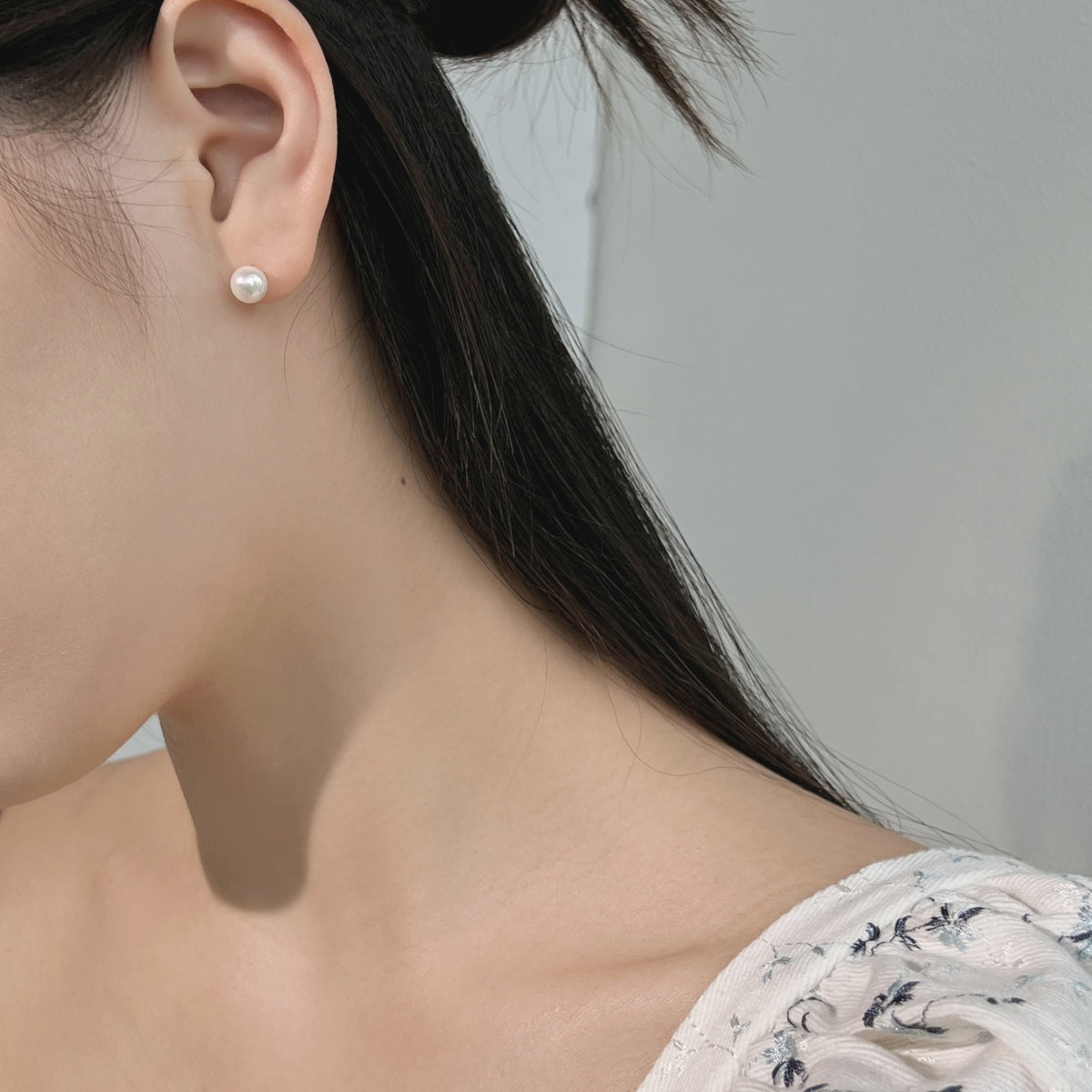 [Raffine]Delicate Pearl Earrings