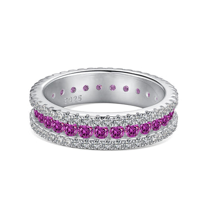 [Raffine] Anillo diario delicado y colorido con corte redondo