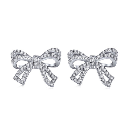 [Raffine]Dainty Bow Shape Earrings