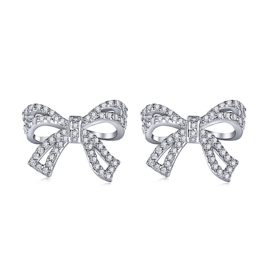 [Raffine]Dainty Bow Shape Earrings