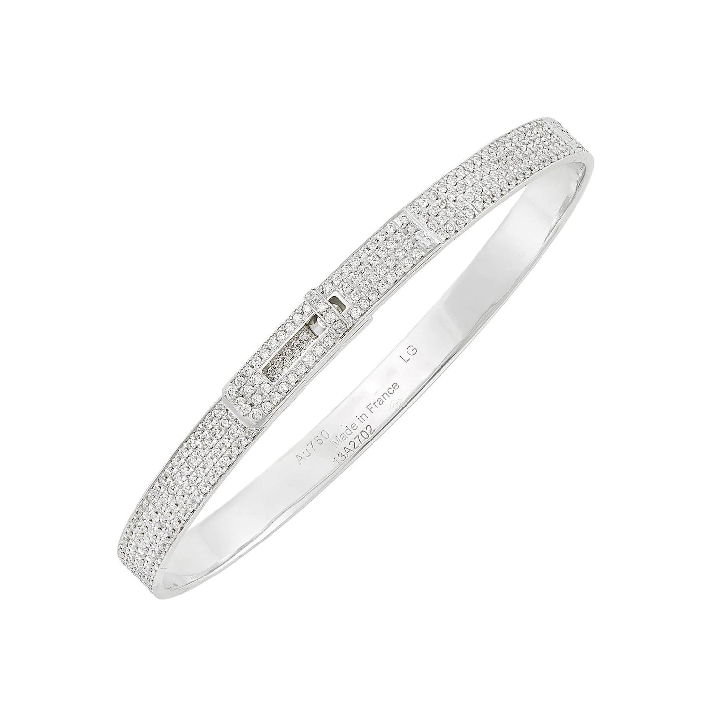 [Raffine]HM KELLY BRACELET IN SILVER AND FULL PAVE DIAMOND