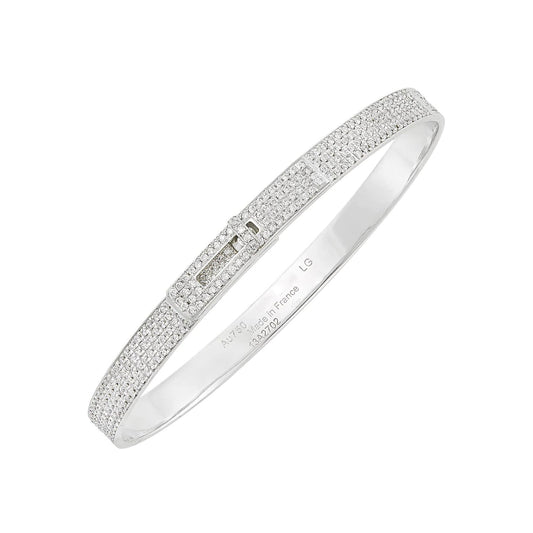 [Raffine]HM KELLY BRACELET IN SILVER AND FULL PAVE DIAMOND