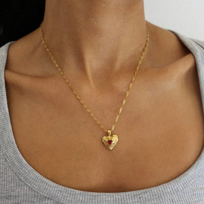 [Raffine]Vesper Gold Heart Necklace