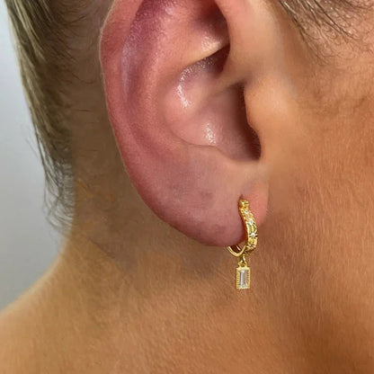 [Raffine]Cassidy Diamond Hoops