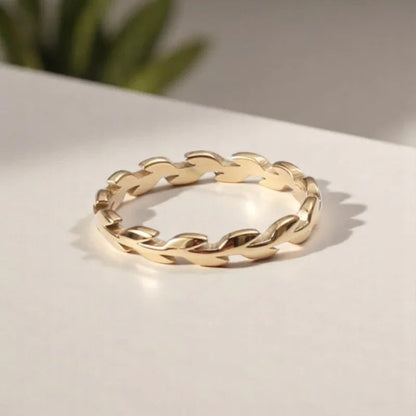 [Raffine]Rhea Golden Vine Ring