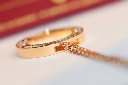 [Raffine]LOVE NECKLACE ADJUSTABLE ROSE GOLD
