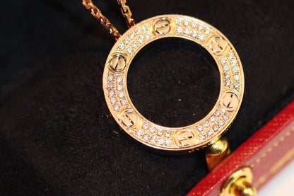 [Raffine]LOVE NECKLACE ADJUSTABLE ROSE GOLD