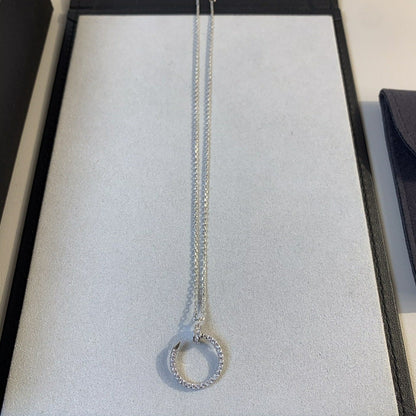 [Raffine]JUSTE NECKLACE SILVER DIAMONDS