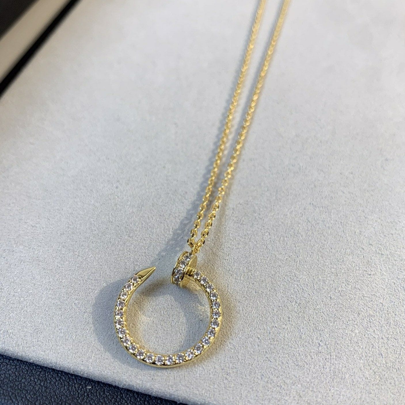 [Raffine]COLLAR JUSTE ORO DIAMANTES 