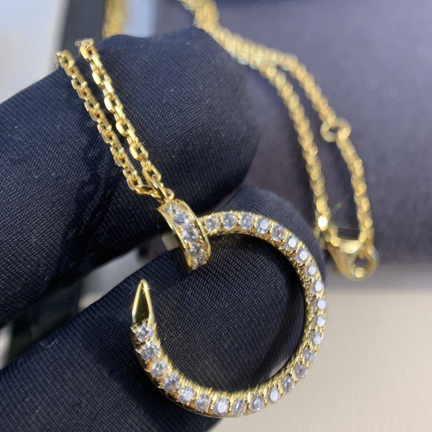 [Raffine]COLLAR JUSTE ORO DIAMANTES 