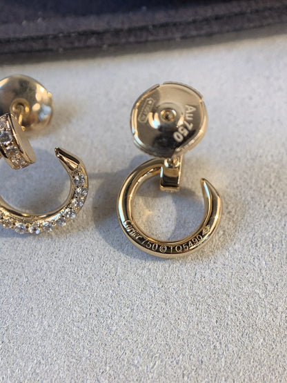 [Raffine]JUSTE EARRINGS GOLD DIAMONDS