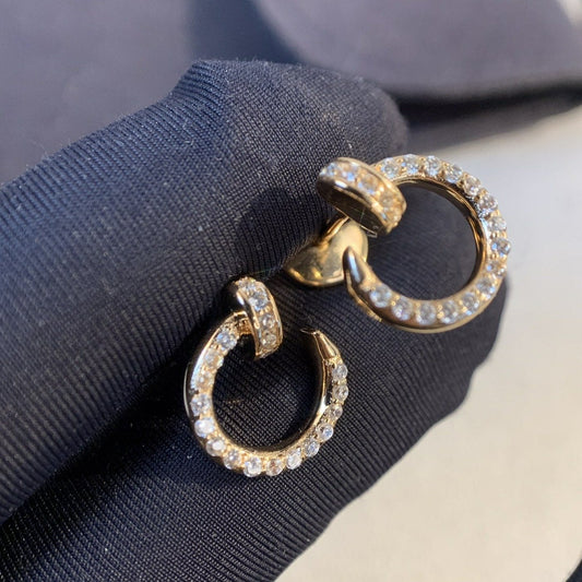 [Raffine]JUSTE EARRINGS GOLD DIAMONDS