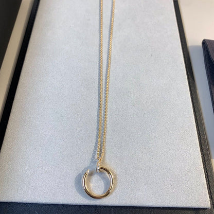 [Raffine]JUSTE NECKLACE PINK GOLD
