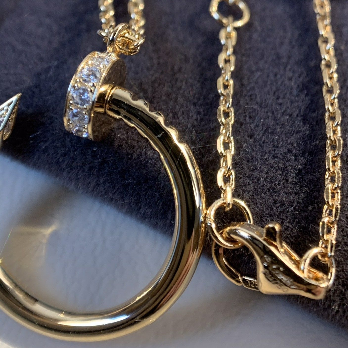 [Raffine]JUSTE NECKLACE PINK GOLD