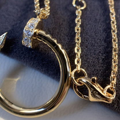 [Raffine]JUSTE NECKLACE PINK GOLD