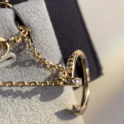 [Raffine]JUSTE NECKLACE PINK GOLD