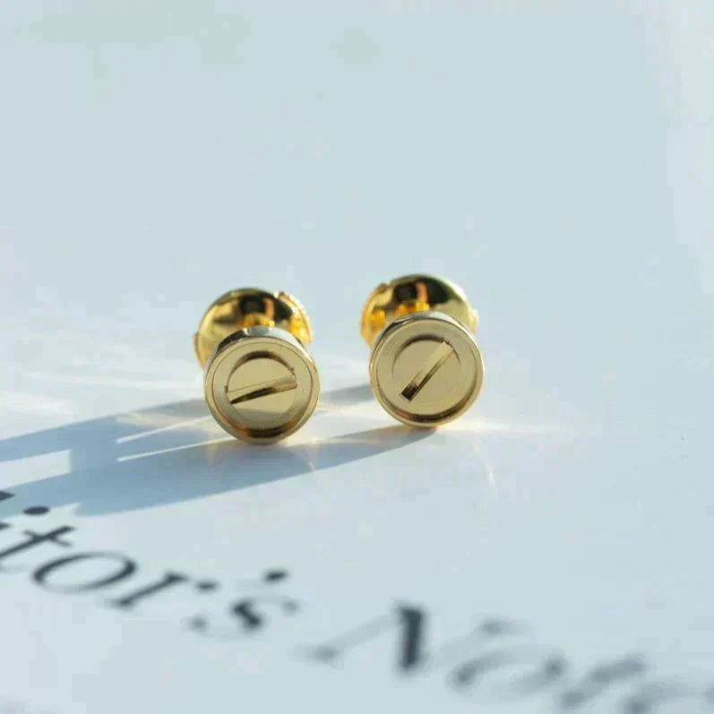 [Raffine]LOVE EARRINGS GOLD 10MM