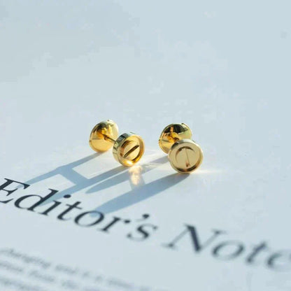 [Raffine]LOVE EARRINGS GOLD 10MM