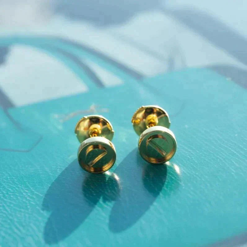 [Raffine]LOVE EARRINGS GOLD 10MM