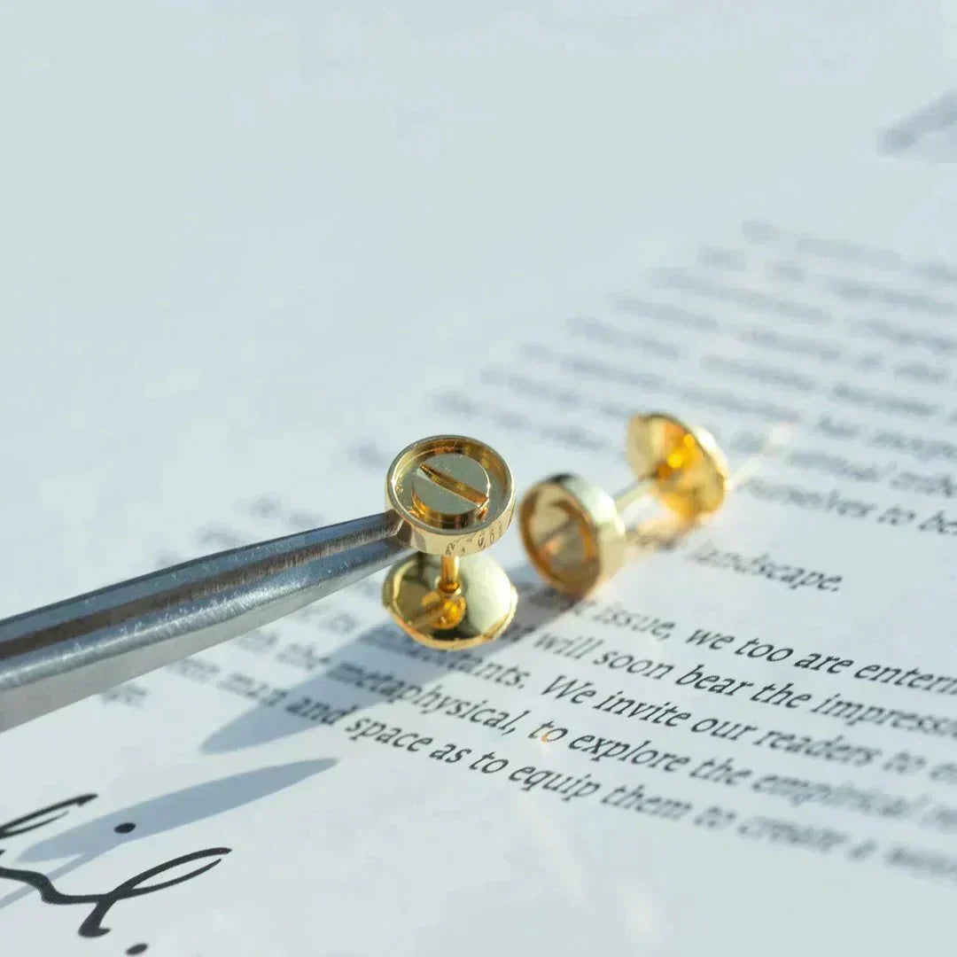 [Raffine]LOVE EARRINGS GOLD 10MM