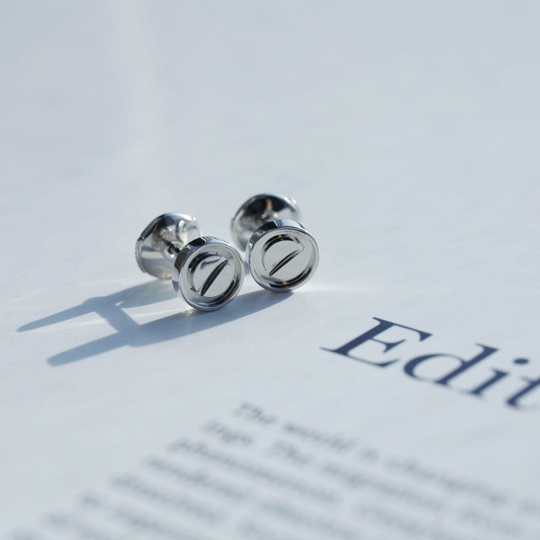 [Raffine]LOVE EARRINGS SILVER 10MM