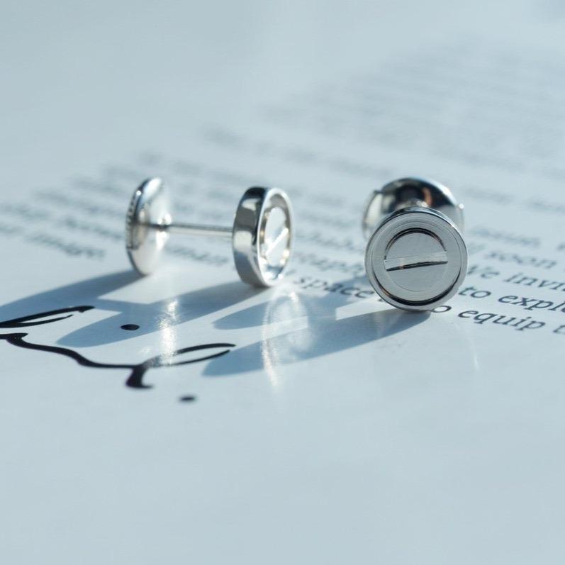 [Raffine]LOVE EARRINGS SILVER 10MM