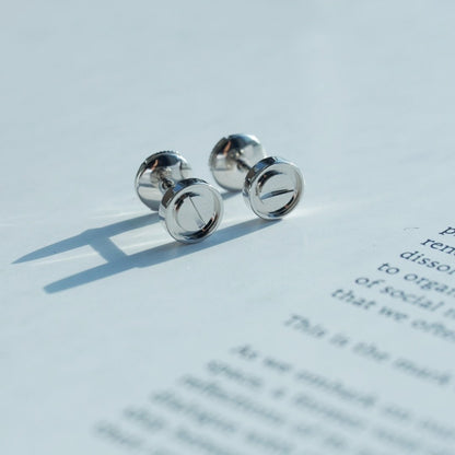 [Raffine]LOVE EARRINGS SILVER 10MM