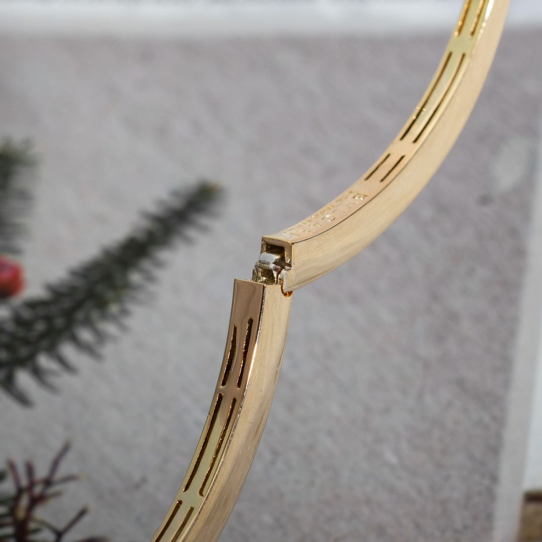 [Raffine]SERPENTI BRACELET PINK GOLD DIAMOND DOUBLE SNAKE