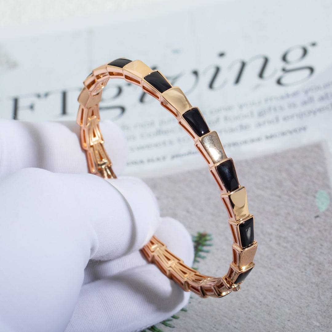 [Raffine]SERPENTI BRACELET PINK GOLD ONYX