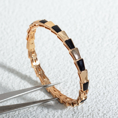 [Raffine]SERPENTI BRACELET PINK GOLD ONYX