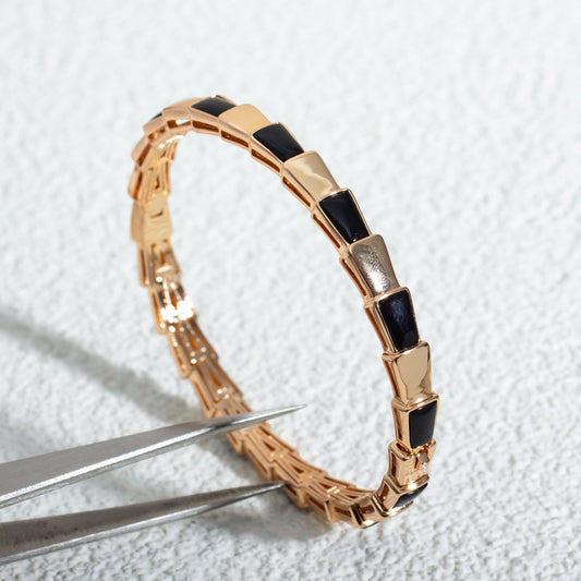 [Raffine]SERPENTI BRACELET PINK GOLD ONYX